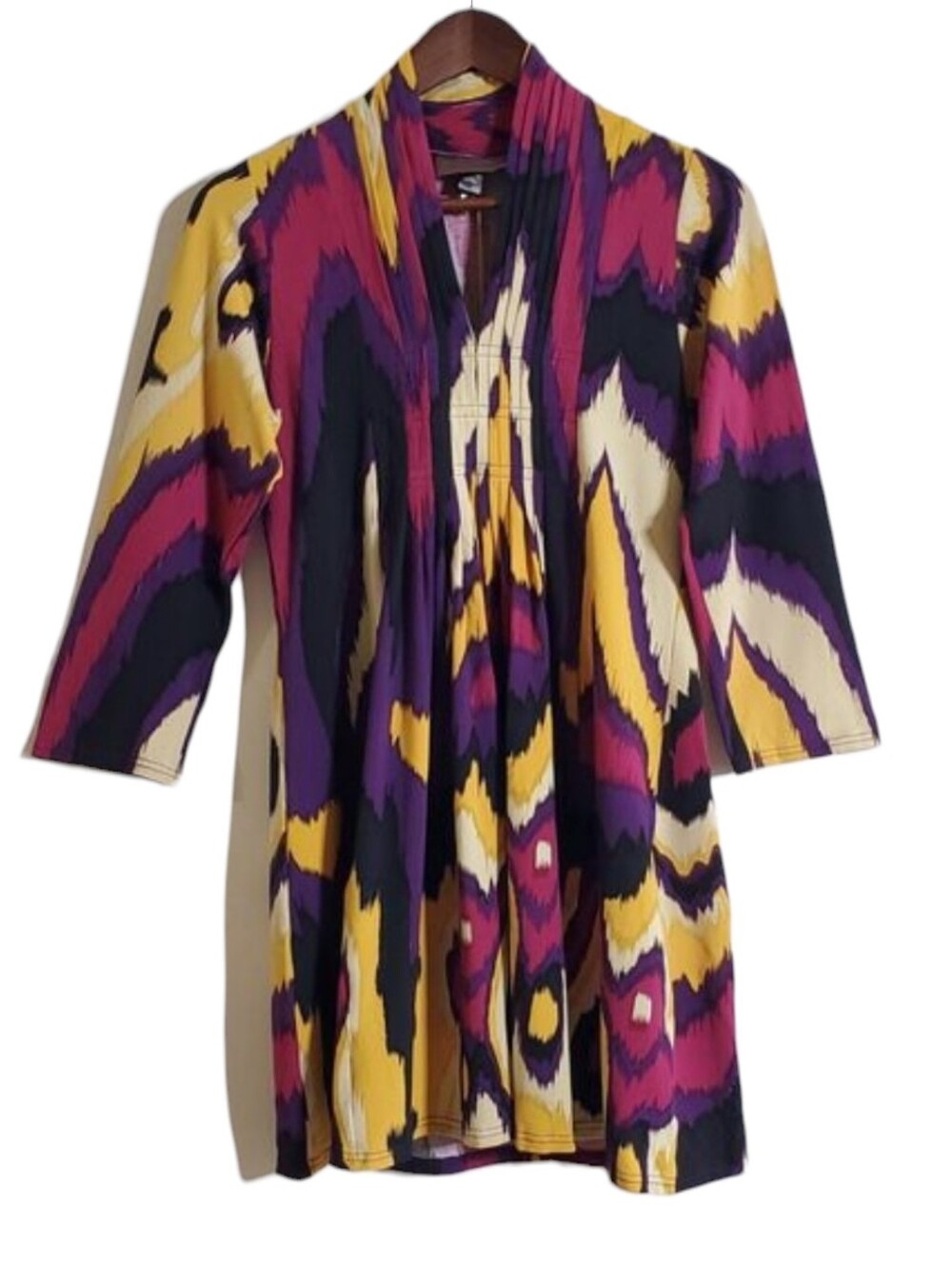 Bel Kazan Abstract Tunic Size M Eclectic Colorful Bold Womens